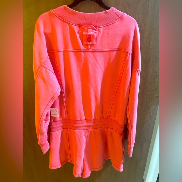 Free People Movement Intercepter Romper - Tulip Pink- Size Large - Picture 5 of 6